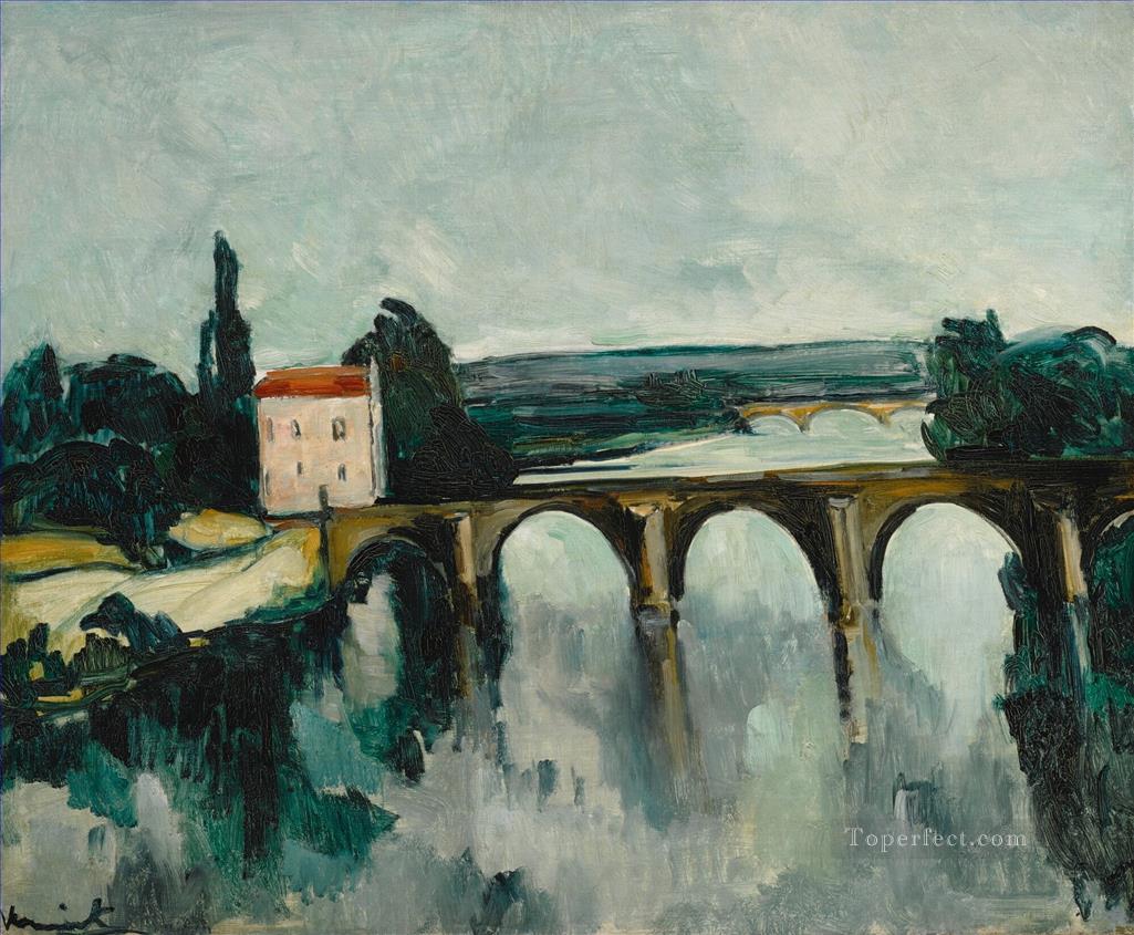 リメイの古い橋 モーリス・ド・ヴラマンク油絵